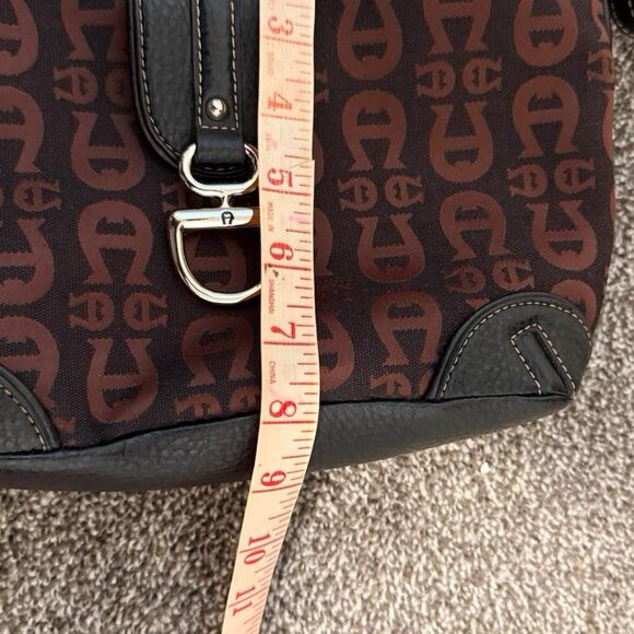 Aigner Women's Brown and Burgundy Bag - Picture 5 of 5